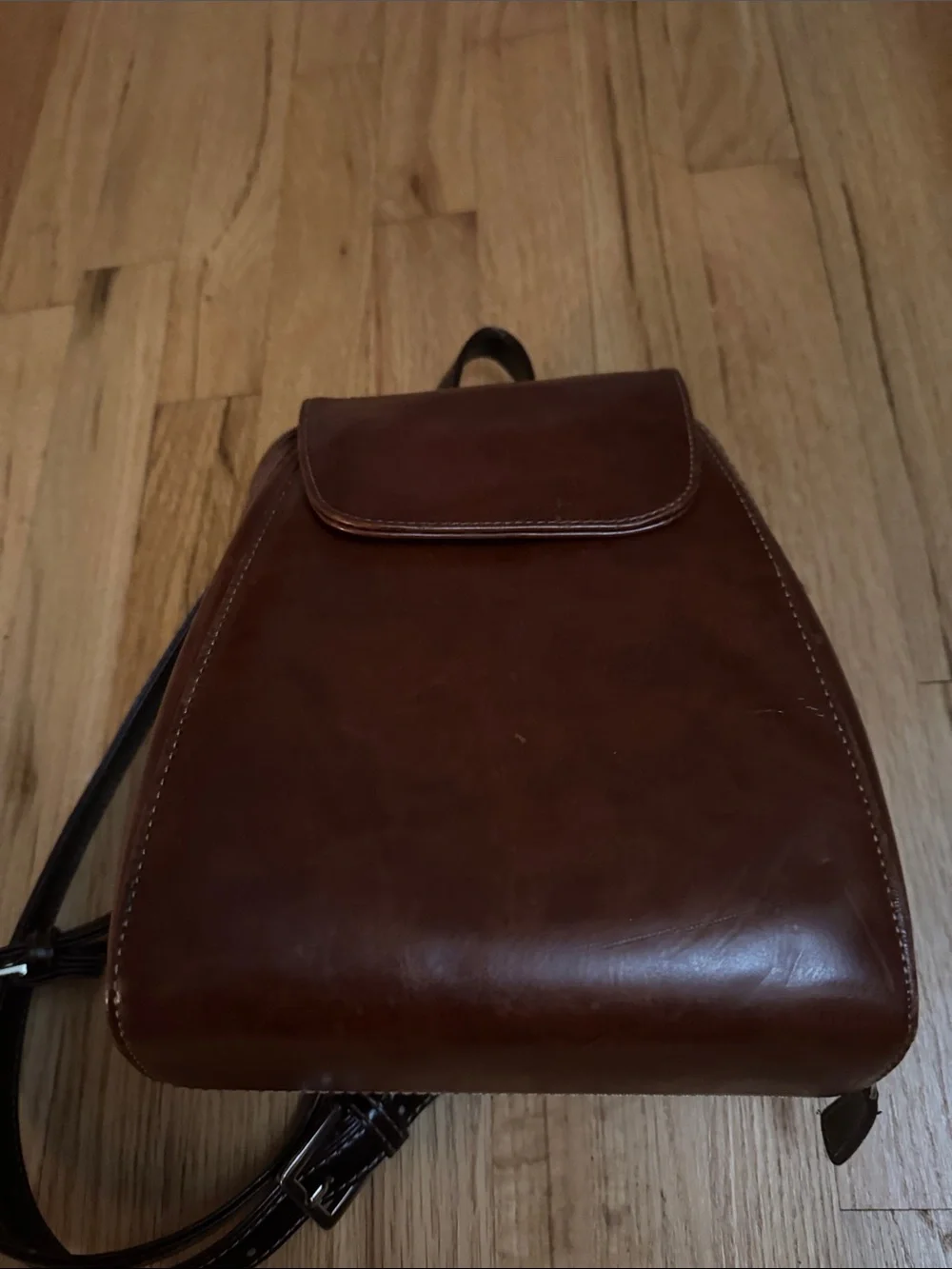 Women's Brown Leather Backpack - Classic Everyday Carry